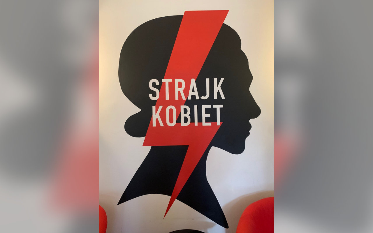 Polenreise - Bild 10: In der Geschäftsstelle von Strajk Kobiet (Streik der Frauen)